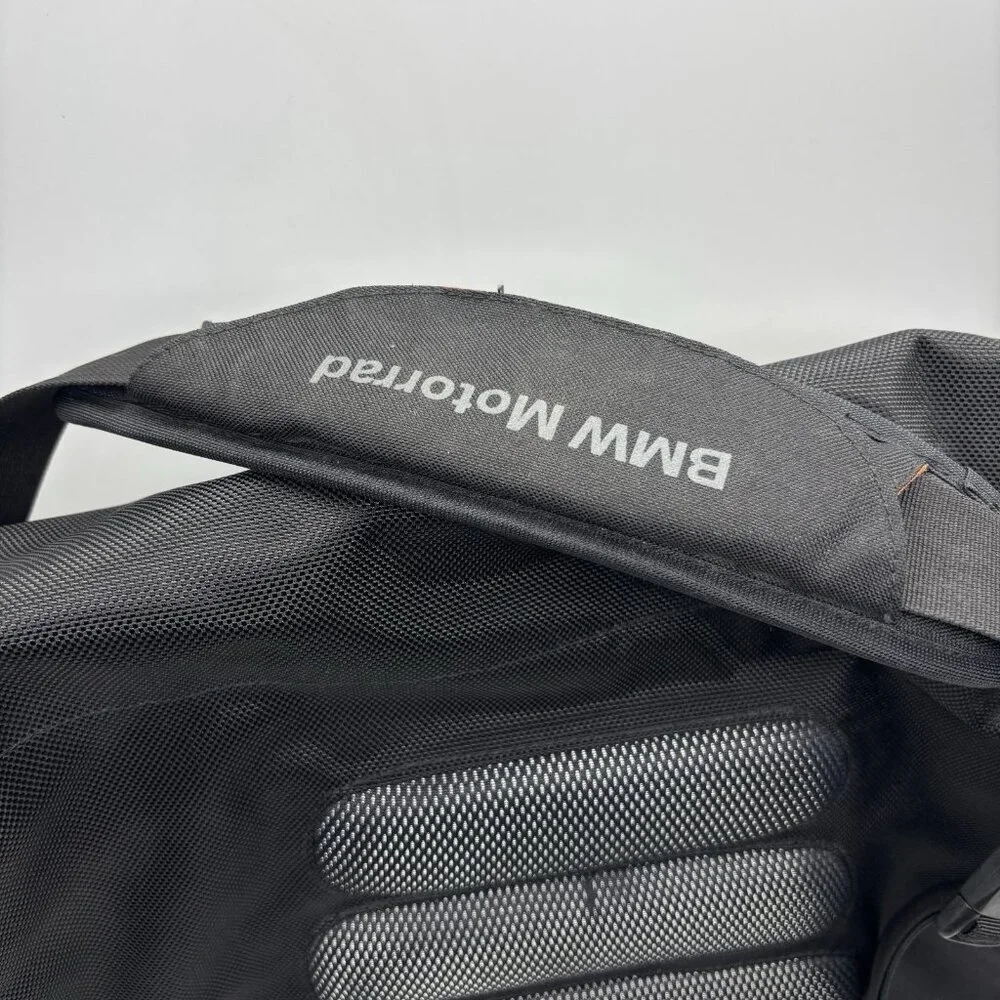 BMW Motorrad Messenger Bag Black Nylon Reflective Trim NEW NWT
